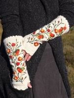 Noracora White Gloves Polyester Casual Fall Gloves