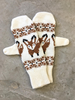 Noracora White Gloves Polyester Vintage Winter Gloves