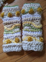 Noracora White Gloves Polyester Winter Gloves