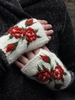 Noracora White Gloves Winter Polyester Vintage Gloves