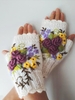 Noracora White Gloves Winter Sweet Nylon Gloves
