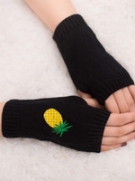 Noracora Wine Red Gloves Polyester Winter Sweet Gloves