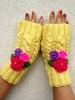 Noracora Yellow Gloves Spring Vintage Polyester Gloves