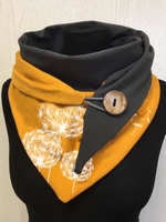 Noracora Yellow Polyester Casual Winter