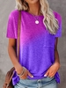 Ombre Jersey Statement Regular Fit T-Shirts