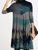 Ombre/tie-Dye Long Sleeve Dresses - Noracora