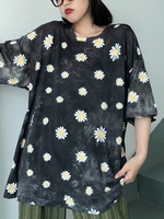 Ombre/tie-Dye Short Sleeve T-Shirts - Noracora