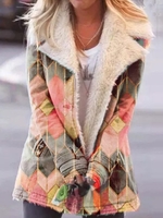 Patchwork Casual Coats - Noracora