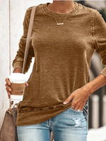 Patchwork Loose Jersey Casual Hoodies & Tunic Sweatshirts