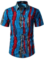 Photo Color Paneled Elegant Men-Shirts - Noracora