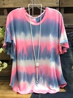 Pink Casual Short Sleeve Cotton T-Shirts - Noracora