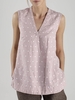 Pink Sleeveless Polka Dots Linen Tanks & Camis - Noracora