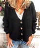 Plain Casual V Neck Knitted Sweaters