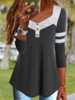 Plain Jersey Casual Tunic Tops