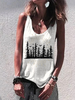 Plants A-Line Sleeveless Tanks & Camis - Noracora