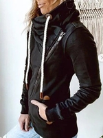 Pockets Cotton-Blend Casual Outerwear - Noracora