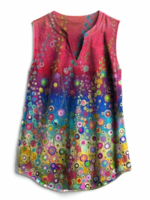 Polka Dots Holiday V Neck Tanks & Camis - Noracora