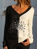 Printed Casual Long Sleeve Tops - Noracora