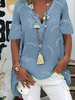 Printed Casual Loose Blouses