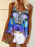 Printed Casual Tanks & Camis - Noracora