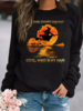 Printed Crew Neck Casual Hoodies & Sweatshirts - Noracora