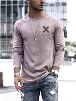 Printed Crew Neck Men-Shirts - Noracora