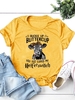 Printed Holiday Cartoon Cotton-Blend T-Shirts - Noracora