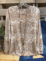 Printed Long Sleeve Blouses&shirts - Noracora