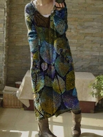 Printed Midi - Noracora