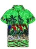 Printed Plants Beach Men-Tops >>Men-Shirts - Noracora