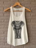 Printed Sleeveless Casual T-Shirt