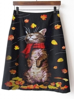 Printed Vintage Animal Skirts - Noracora