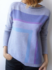 Purple Acrylic Long Sleeve Sweaters - Noracora