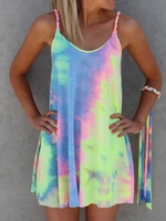 Round Neck Causal Dresses