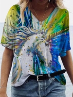 Shift Animal Short Sleeve Printed T-Shirts - Noracora