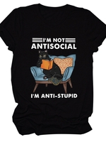 Shift Casual Cotton-Blend Short Sleeve T-Shirts - Noracora