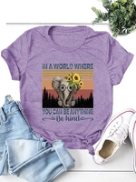 Shift Casual Short Sleeve Letter T-Shirts - Noracora