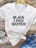 Shift Casual V Neck Short Sleeve T-Shirts - Noracora