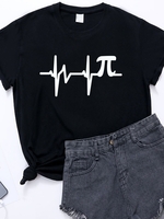 Shift Crew Neck Casual Cotton-Blend T-Shirts - Noracora