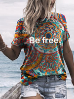 Shift Crew Neck Cotton Casual T-Shirts - Noracora