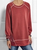 Shift Crew Neck Long Sleeve Casual Sweatshirts &pullover - Noracora