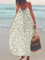 Shift Crew Neck Polka Dots Sleeveless Maxi - Noracora