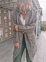 Shift Long Sleeve Hoodie Casual Cardigans - Noracora