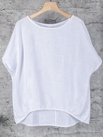 Short Sleeve Simple & Basic Casual Tops
