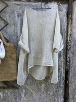 Solid Casual Blouses&shirts