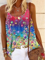 Spaghetti Cotton-Blend Sleeveless Tanks & Camis - Noracora