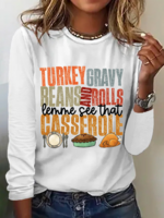 Spring/Fall Simple Text Letters Lightweight Daily Regular Fit Cotton-Blend Regular H-Line Shirts for Women