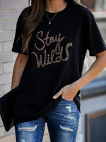 Statement Cotton Shift T-Shirts - Noracora