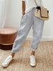 Striped Casual All Season Polyester Daily Loose Straight pants Regular EC Pants for Women