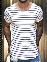 Striped Casual T-Shirts - Noracora